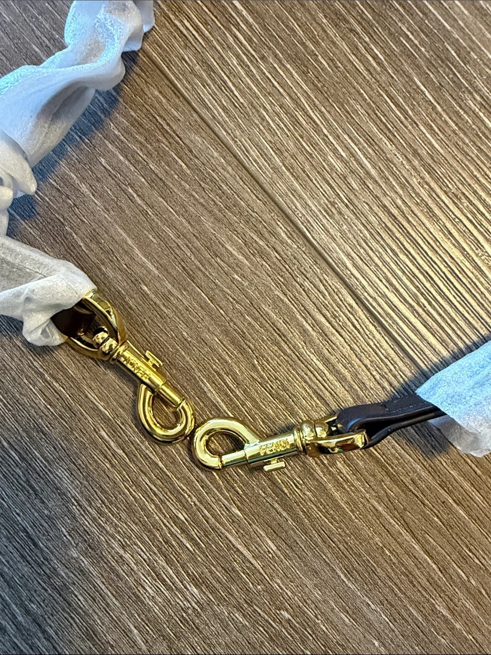 Fendi Bag Strap with Chain with Gold Hardware - Women Accessories